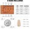 30,200pcs Black Resin Rhinestones – Flatback Gems with B7000 Glue, 2/3/4/5mm for DIY Crafts, Clothing, Fabric, Shoes, Bows, Bedazzling, and Jewelry Projects